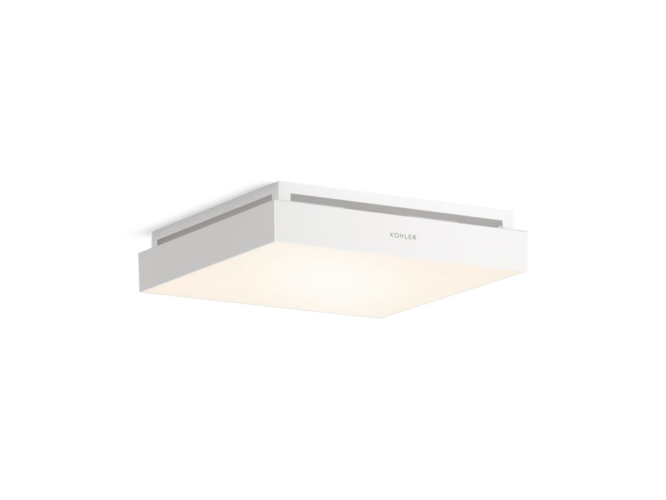 KOHLER K-34455 Atmo 13-7/8" x 13-7/8" bathroom exhaust fan with light