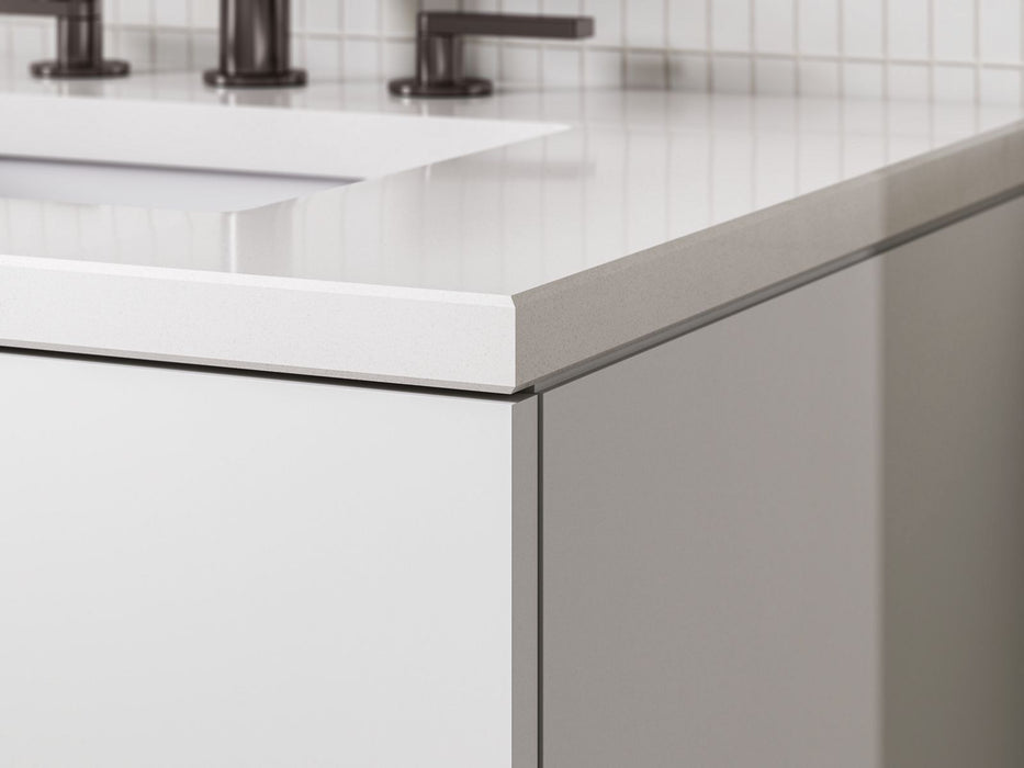 KOHLER K-34655 Maxstow 36" wall-hung bathroom vanity cabinet with sink and quartz top