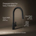 3/4 view of product with dimensions