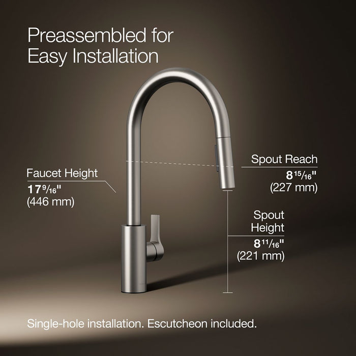 3/4 view of product with dimensions