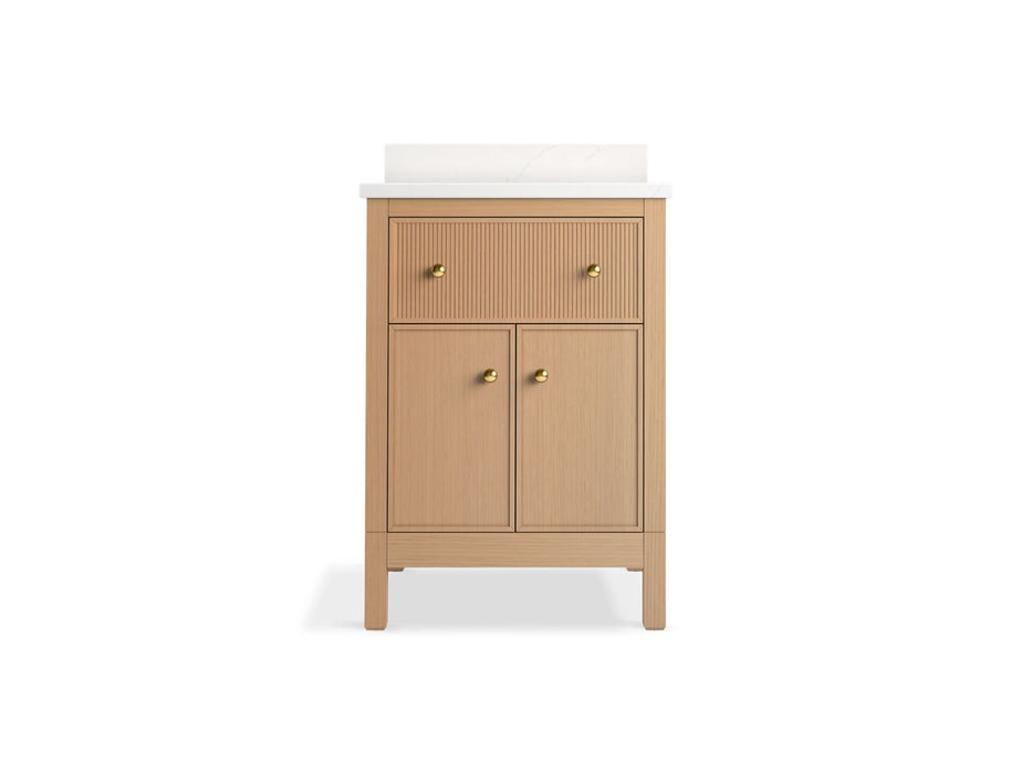 KOHLER K-35018 Malin by Studio McGee 24" bathroom vanity cabinet with sink and quartz top