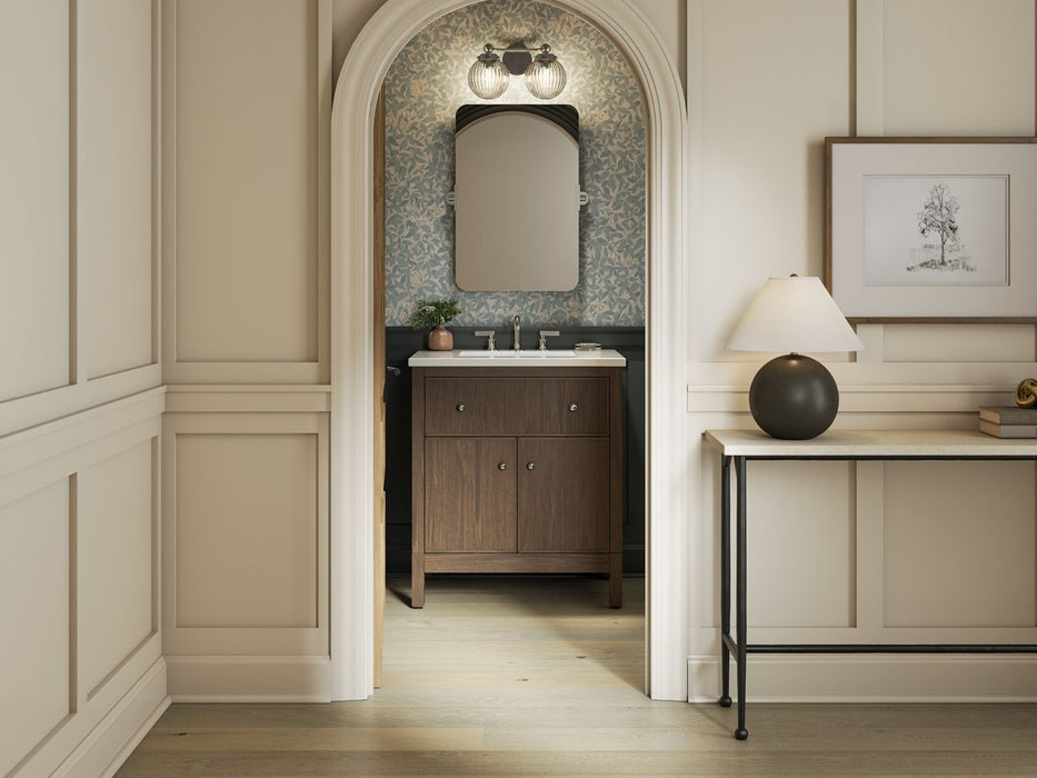 KOHLER K-35019 Malin by Studio McGee 30" bathroom vanity cabinet with sink and quartz top