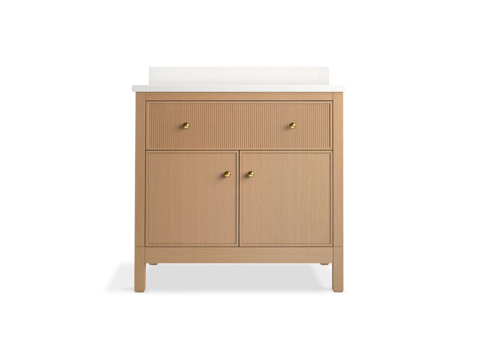 KOHLER K-35020 Malin by Studio McGee 36" bathroom vanity cabinet with sink and quartz top