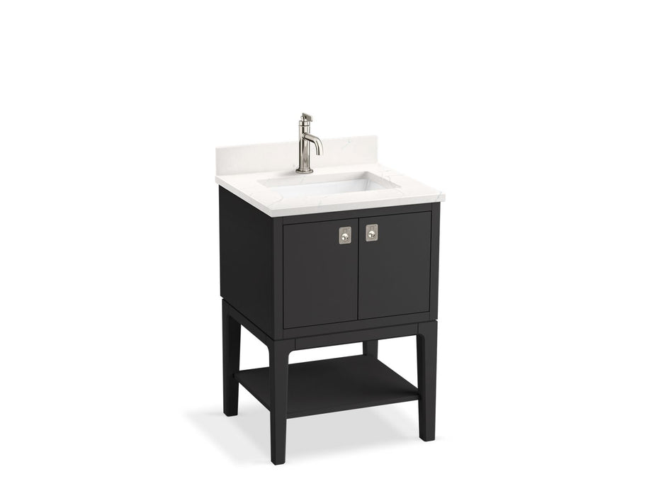 KOHLER K-35024 Seagrove by Studio McGee 24" bathroom vanity cabinet with sink and quartz top