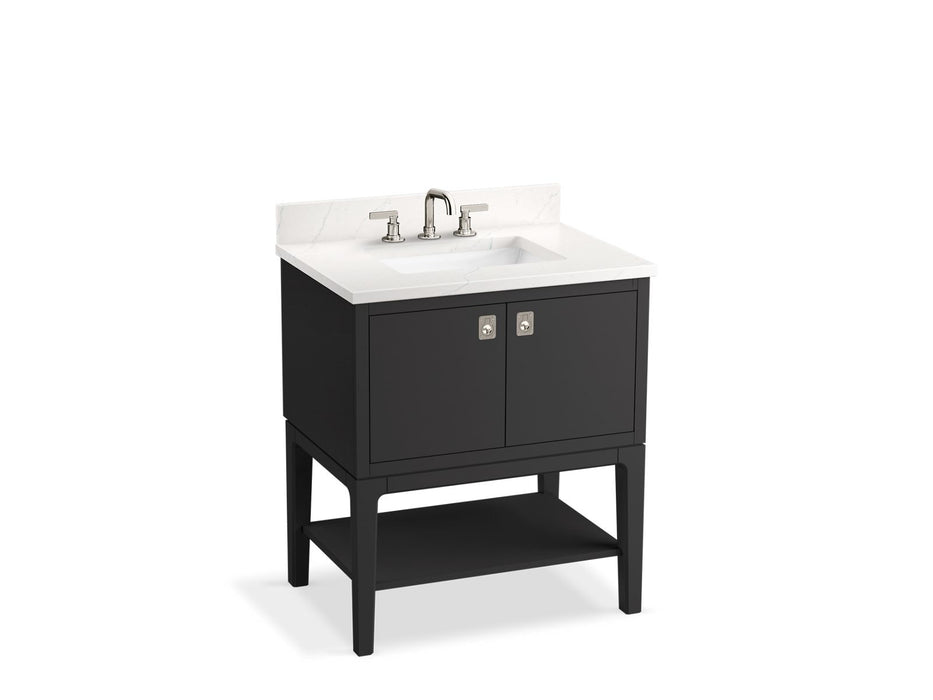 KOHLER K-35025 Seagrove by Studio McGee 30" bathroom vanity cabinet with sink and quartz top