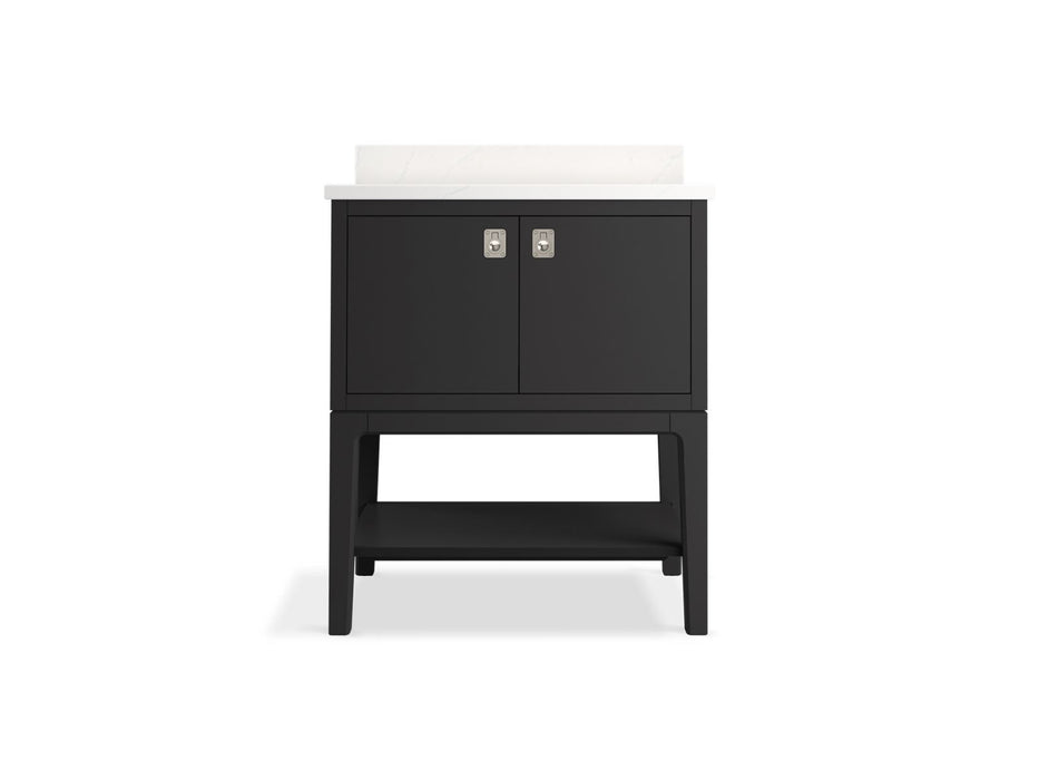 KOHLER K-35025 Seagrove by Studio McGee 30" bathroom vanity cabinet with sink and quartz top