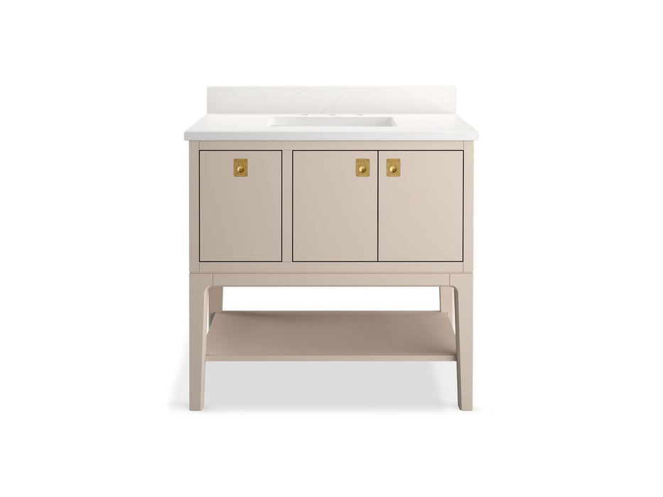 KOHLER K-35026 Seagrove by Studio McGee 36" bathroom vanity cabinet with sink and quartz top