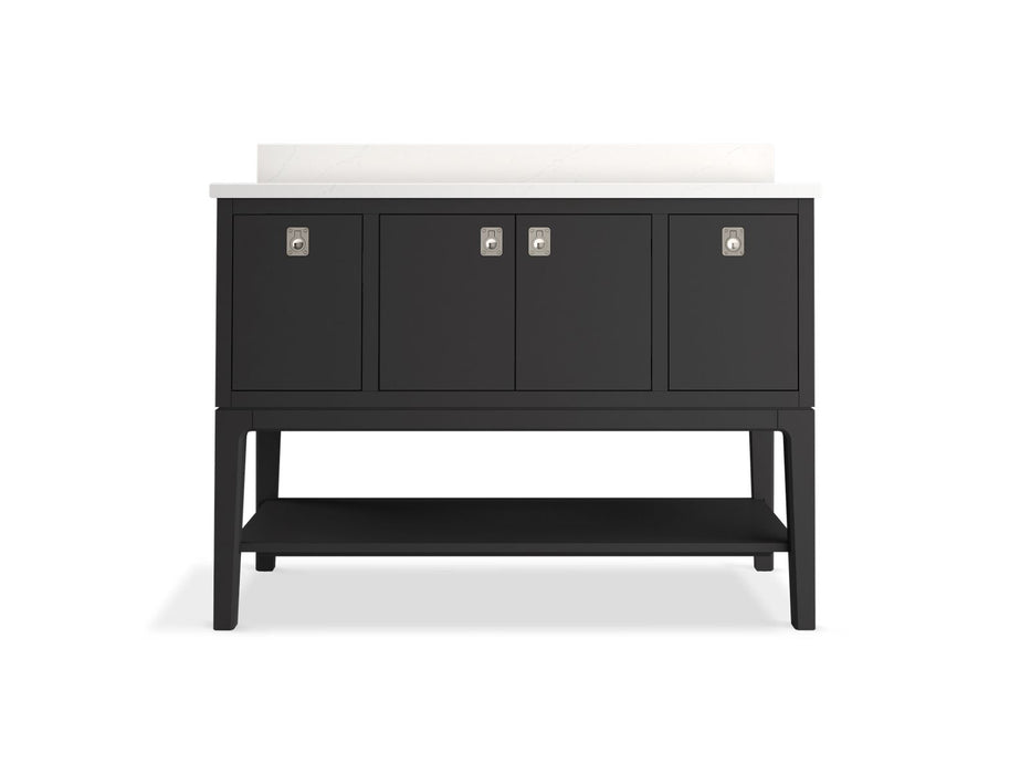 KOHLER K-35027 Seagrove by Studio McGee 48" bathroom vanity cabinet with sink and quartz top