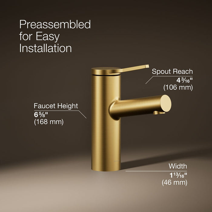 KOHLER K-35048-4 Elate Single-handle bathroom sink faucet, 1.2 gpm