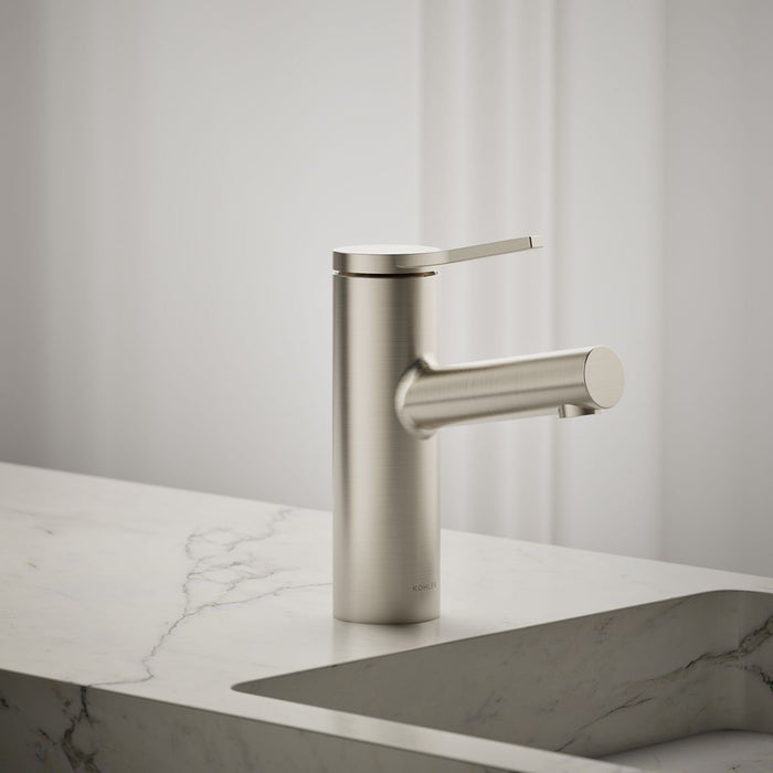 KOHLER K-35048-4N Elate Single-handle bathroom sink faucet, 0.5 gpm, vibrant brushed nickel - view 3