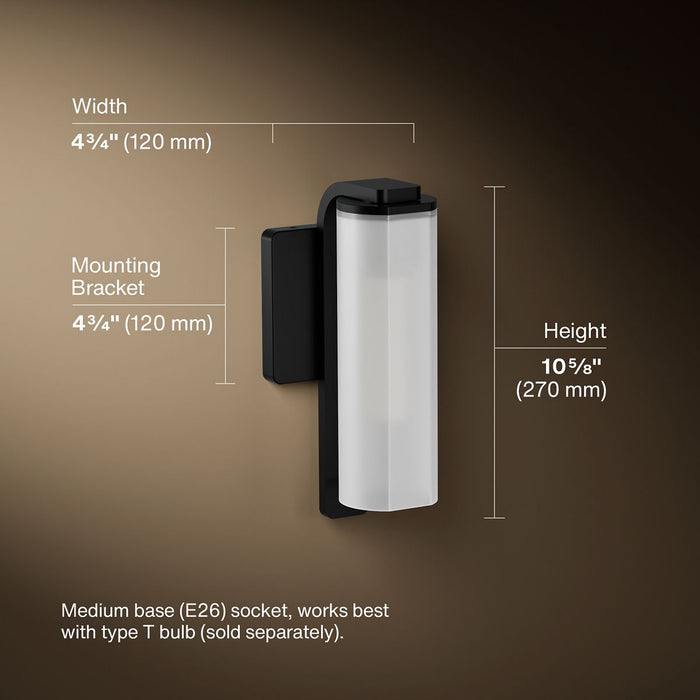 3/4 view of product with dimensions