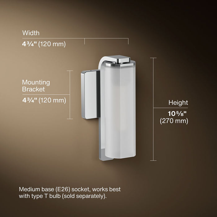 3/4 view of product with dimensions