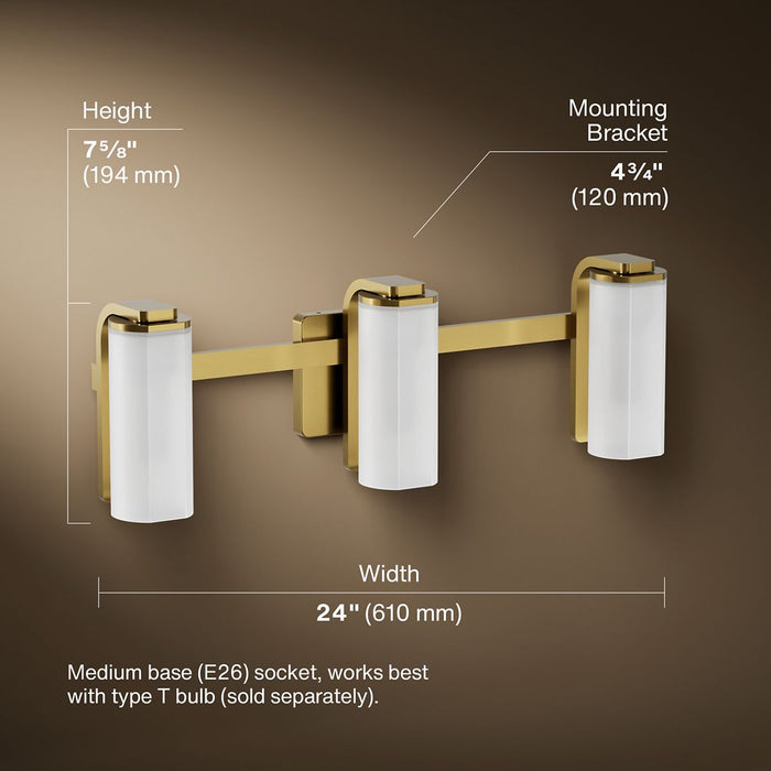 3/4 view of product with dimensions