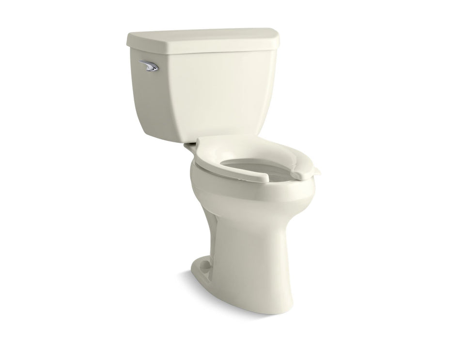 KOHLER K-3519 Highline Two-piece elongated toilet, 1.0 gpf - Biscuit