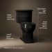3/4 view of product with dimensions