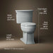 3/4 view of product with dimensions