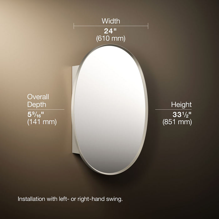 3/4 view of product with dimensions