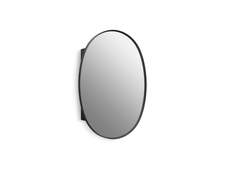 KOHLER K-35571 Verdera 24" x 34" oval framed medicine cabinet, matte black