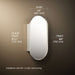 3/4 view of product with dimensions