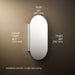 3/4 view of product with dimensions