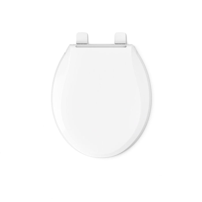 KOHLER K-35585-0 K-35585 Cachet Recycled ReadyLatch Quiet-Close Round-front Toilet Seat, white - view 4