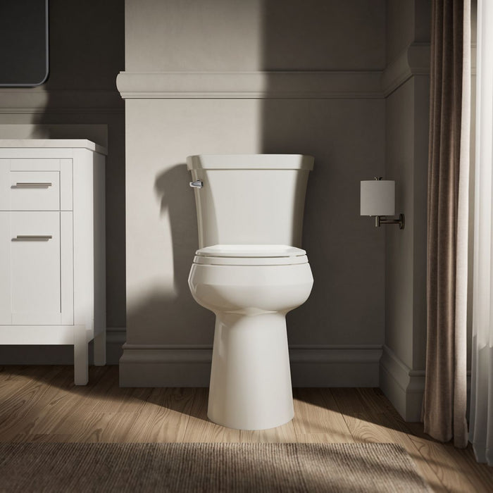 KOHLER K-35643 Highline Tall round-front toilet bowl, biscuit - view 4