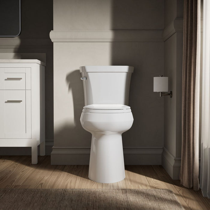 KOHLER K-35643 Highline Tall round-front toilet bowl, white - view 4