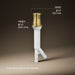 3/4 view of product with dimensions