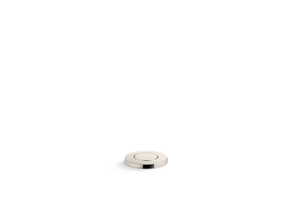 KOHLER K-35726 Garbage disposal air switch button, vibrant polished nickel