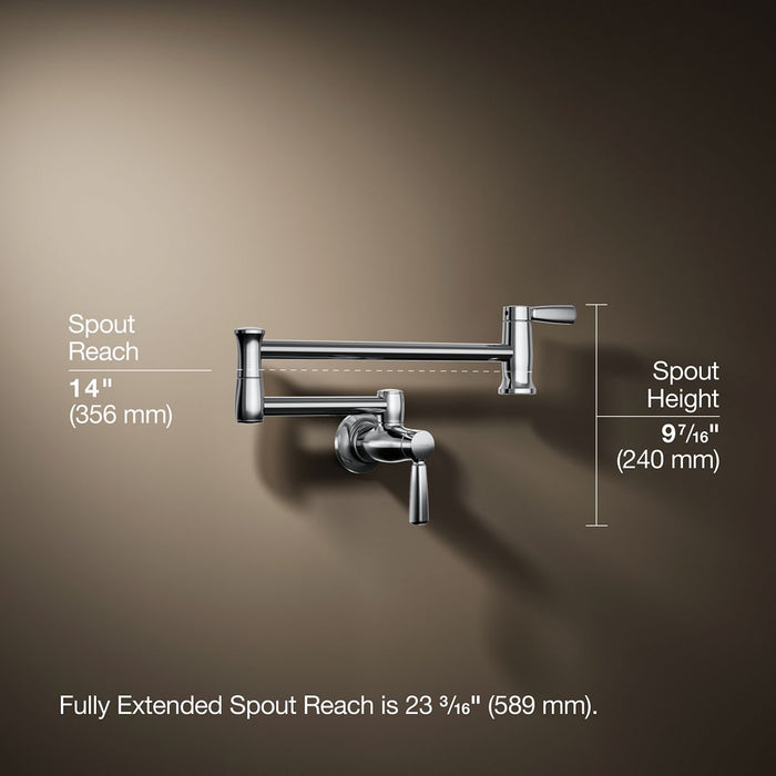 KOHLER K-35744 Wall-mount pot filler