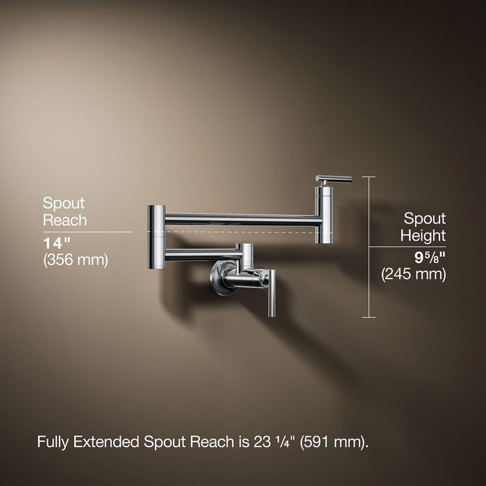 KOHLER K-35745 Wall-mount pot filler