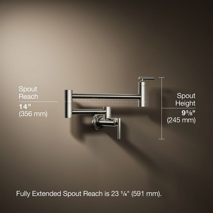 KOHLER K-35745 Wall-mount pot filler
