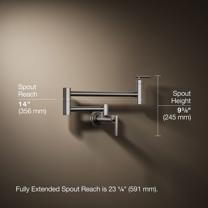 KOHLER K-35745 Wall-mount pot filler