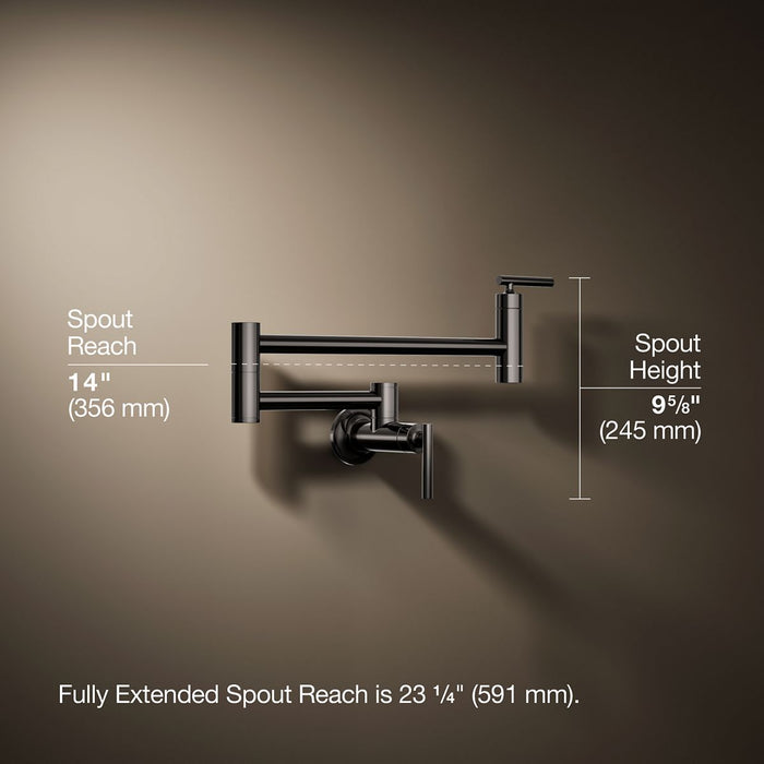 KOHLER K-35745 Wall-mount pot filler