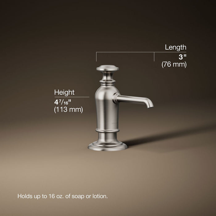 3/4 view of product with dimensions