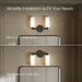 3/4 view of product with dimensions