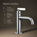 KOHLER K-35907-4 Castia by Studio McGee Single-handle bathroom sink faucet, 1.2 gpm, polished chrome - view 2