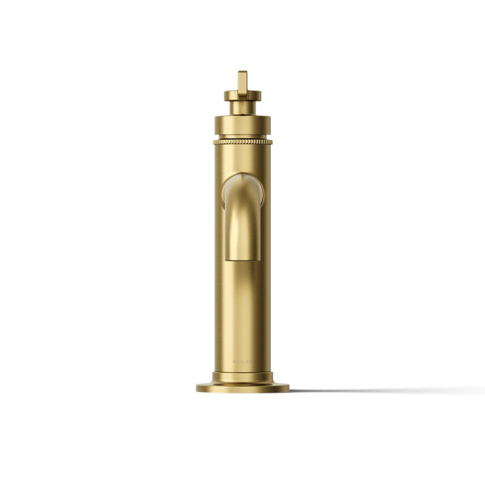 KOHLER K-35907-4 Castia by Studio McGee Single-handle bathroom sink faucet, 1.2 gpm, vibrant brushed moderne brass - view 3