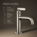 KOHLER K-35907-4 Castia by Studio McGee Single-handle bathroom sink faucet, 1.2 gpm, vibrant brushed nickel - view 2