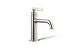 KOHLER K-35907-4 Castia by Studio McGee Single-handle bathroom sink faucet, 1.2 gpm, vibrant polished nickel