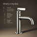 KOHLER K-35907-4 Castia by Studio McGee Single-handle bathroom sink faucet, 1.2 gpm, vibrant polished nickel - view 2