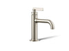 KOHLER K-35907-4K Castia by Studio McGee Single-handle bathroom sink faucet, 1.0 gpm, vibrant brushed nickel