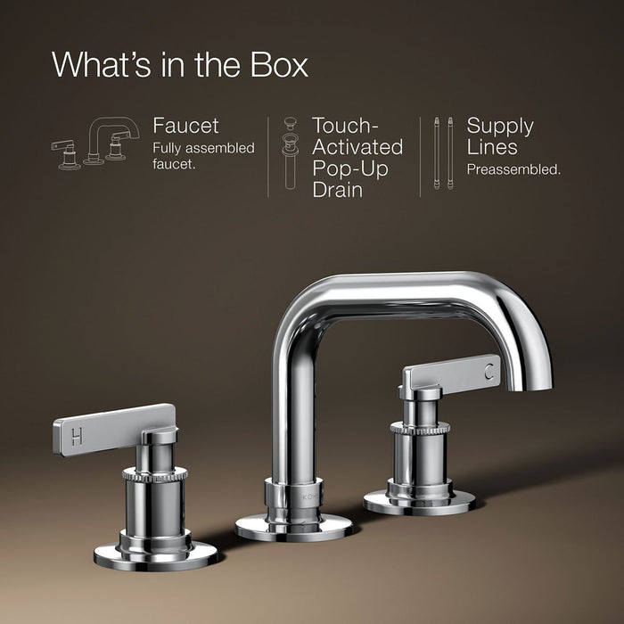 KOHLER K-35908-4 Castia by Studio McGee Widespread bathroom sink faucet, 1.2 gpm