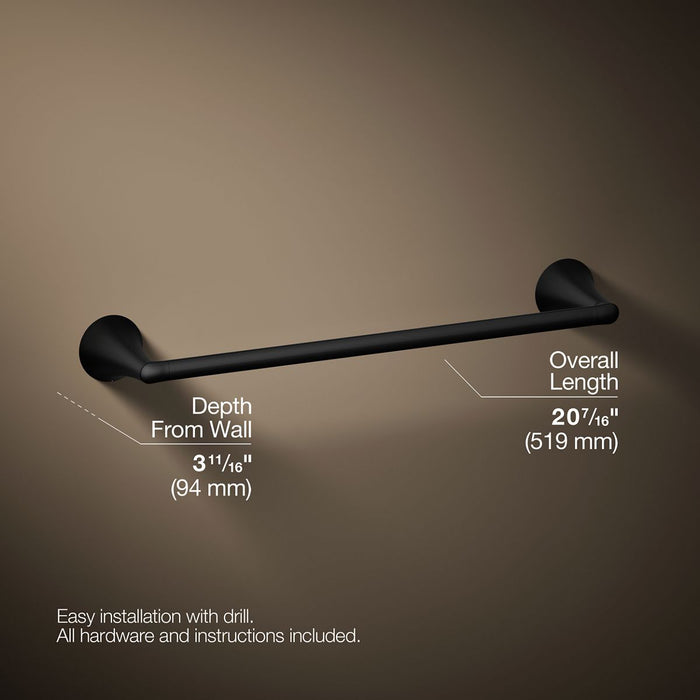 KOHLER K-35931 Buckley 18" towel bar