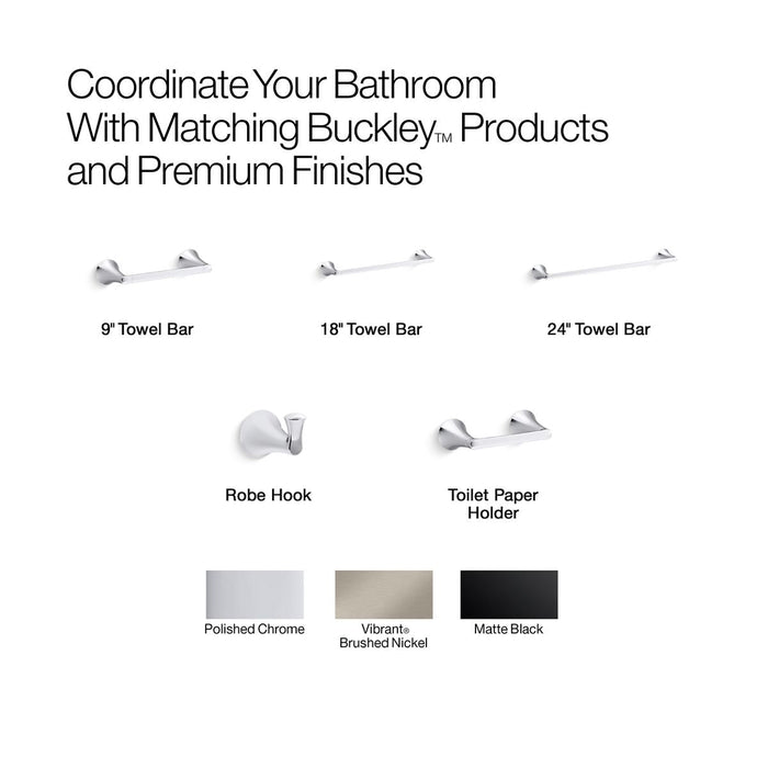 KOHLER K-35931 Buckley 18" towel bar