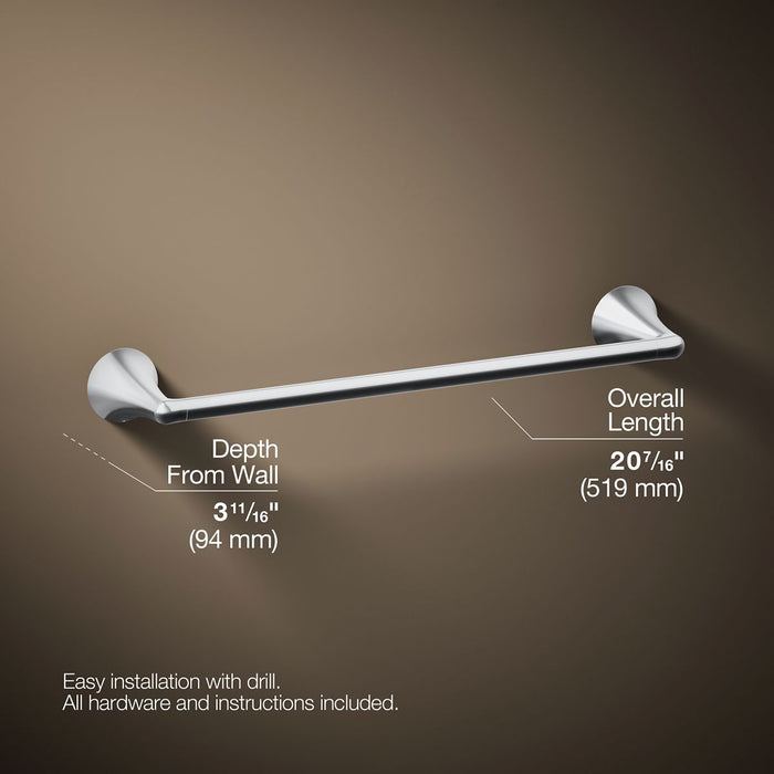 KOHLER K-35931 Buckley 18" towel bar