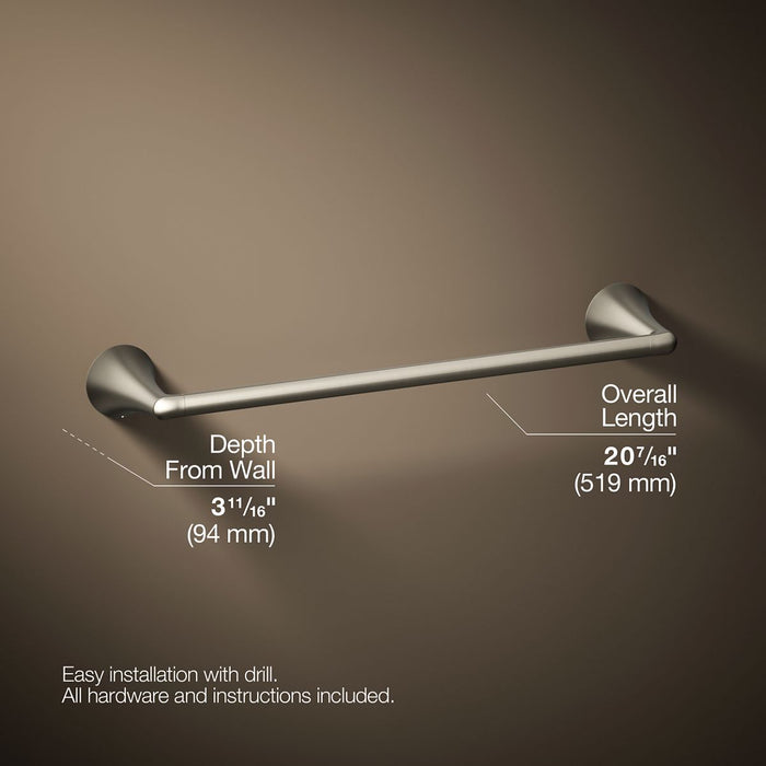 KOHLER K-35931 Buckley 18" towel bar