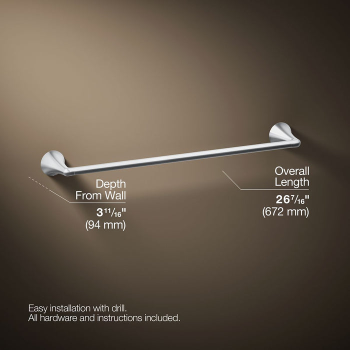 KOHLER K-35932 Buckley 24" towel bar