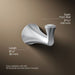 KOHLER K-35933 Buckley Robe hook, polished chrome - view 2