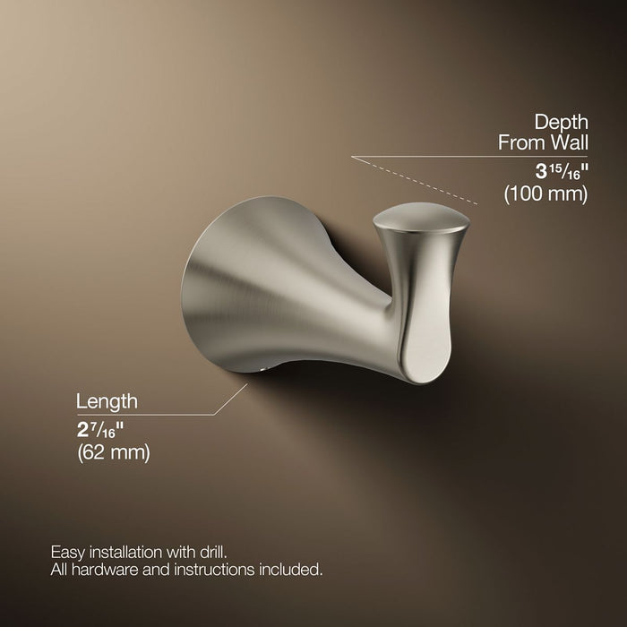 KOHLER K-35933 Buckley Robe hook, vibrant brushed nickel - view 5